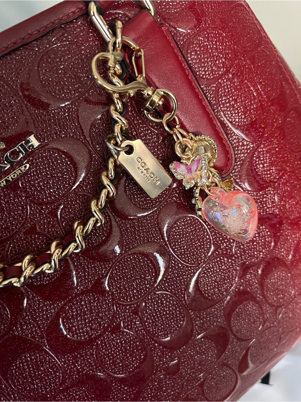 Coach Margot Carryall In Signature Embossed Leather With Matching Wallet - Picture 8 of 15